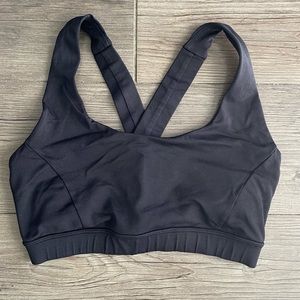 Forever 21 Black Criss Cross Back Sports Bra